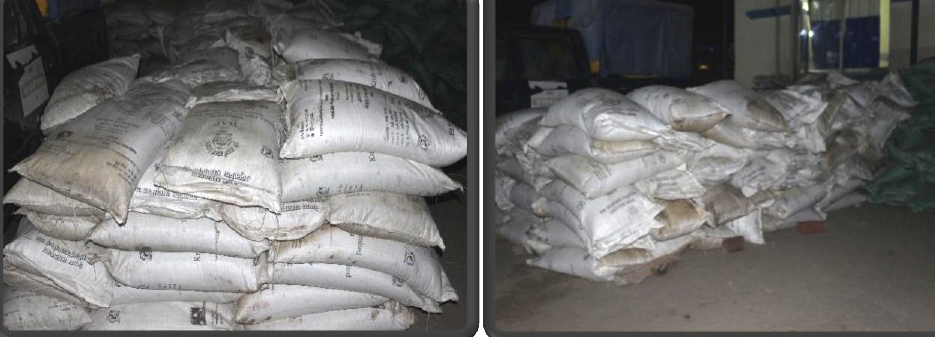 सहुलियत दरका १ सय ३८ बोरा मल कालोबजारी गर्न भण्डारण गरिराखेको अवस्थामा बरामद