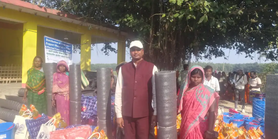 हनुमाननगर कंकालिनीका एक सय पचास परिवारलाई राहत वितरण