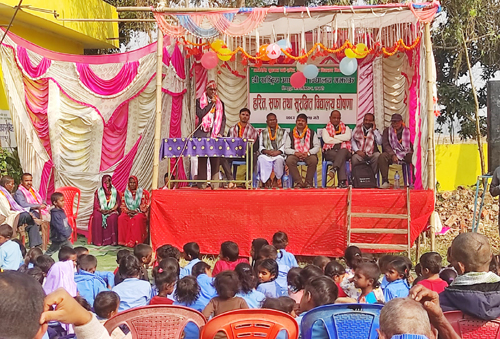 मझौउमा हरित, सफा तथा सुरक्षित बिद्यालय घोषणा