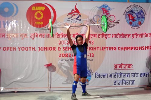 भारोत्तोलनमा एकपछी अर्को नयाँ राष्ट्रिय किर्तिमान बन्दै
