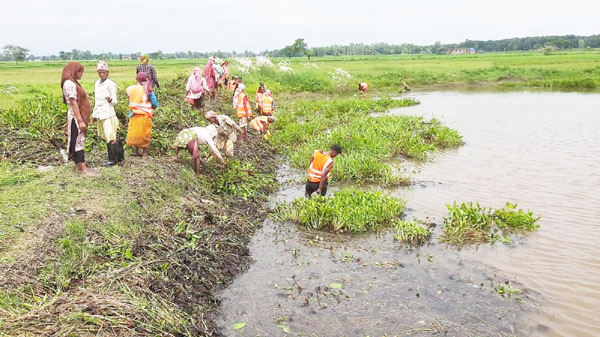 पोखरी संरक्षण तथा सौन्दर्यीकरणको काम अघि बढ्दै