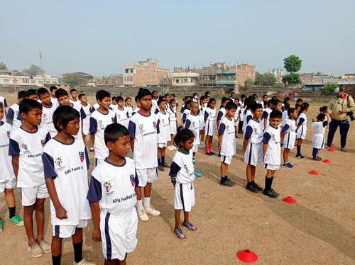 बालबालिका केन्द्रित फुटवल क्लिनिक सुरु