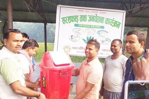 जनचेतना फैलाउदै फर्सैठ युवा क्लवद्वारा सरसफाई 