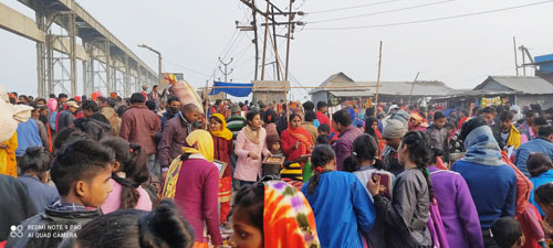 स्नान गर्न तथा मेला भर्न सप्तकोशीमा भिड