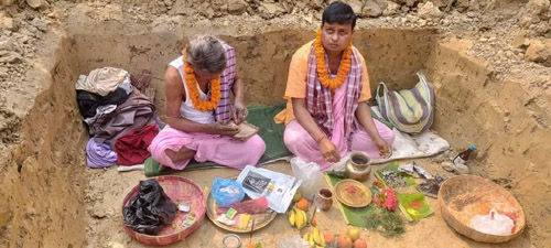 छिन्नमस्ता गापा ७ को वडा भवनको शिलान्यास