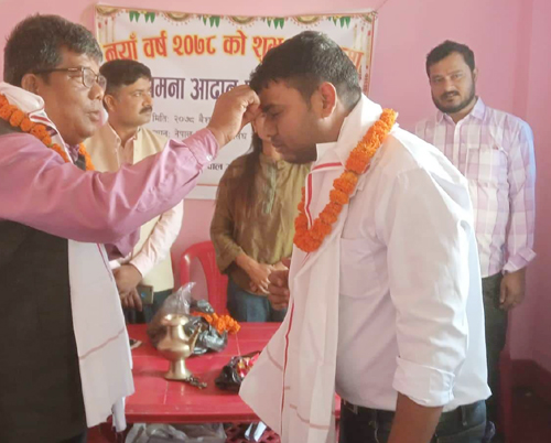 नवनिर्वाचित पत्रकार मण्डल र तामाङ सम्मानित  