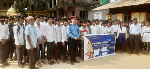 विभिन्न घटना तथा न्युनिकरण बारे सचेतना फैलाउँदै प्रहरी
