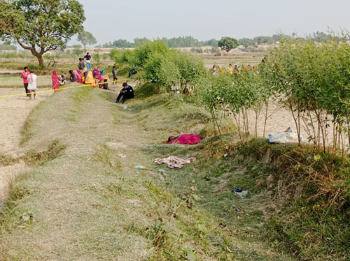 खेतमा साग टिप्न गएकी महिलाको बियरको बोतल प्रहार गरि हत्या