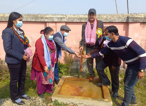 सुरक्षित स्वच्छ खानेपानी युक्त बस्तीको शुभारम्भ