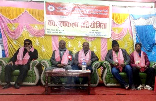 वक्तृत्वकला प्रतियोगितामा शिब्श प्रथम