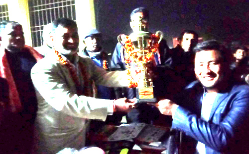 नमो बुद्धलाई मेयर कप फुटबलको उपाधी 