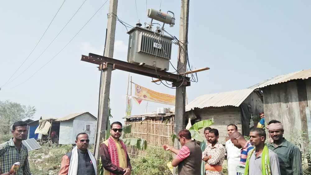 बलान बिहुल गापामा विद्युतीकरण कार्य  सम्पन्न, थप चार टोलमा विद्युत सूचारु