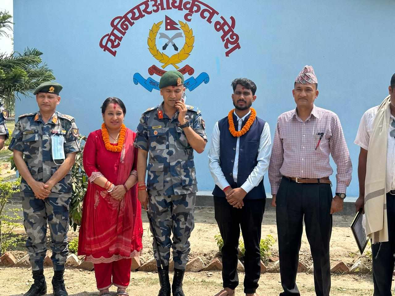 छिन्नमस्ता गाउँपालिकाद्वारा सशस्त्र प्रहरीको मेस भवन निर्माण