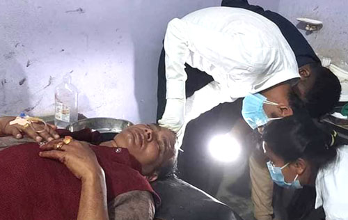 जसपाका सांसद साहमाथी आक्रमण