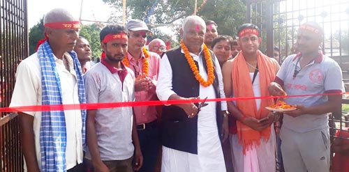 सामाजिक विकास मन्त्रीद्वारा भगवती मुर्तीको स्थापनासँगै उद्घाटन
