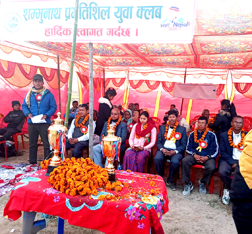 सखुवामा भलिबल प्रतियोगिता  शुरु, पहिलो खेलमा सिरहा बिजयी