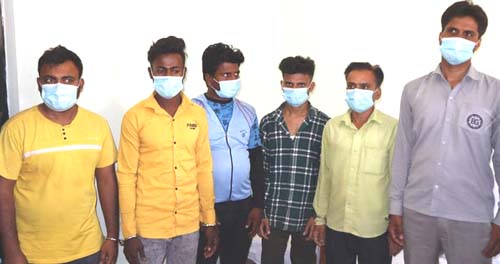 अनलाईन ठगी गरेको आरोपमा ६ जना पक्राउ
