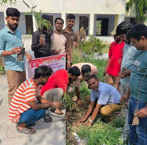 ५६ बोट बिरुवाहरु रोपेर नेवि संघले मनायो स्थापना दिवस