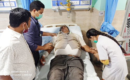 बसको ठक्करबाट जसपा नेता भिमराज घाइते 