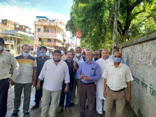 विभिन्न माँगसहित काँग्रेसद्वारा प्रदर्शन
