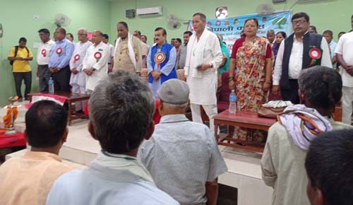 काँग्रेसबाट निर्वाचित पदाधिकाहरु सम्मानित