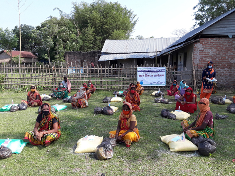 १ सय ५३ हरवा चरवा परिवारलाई राहत प्रदान
