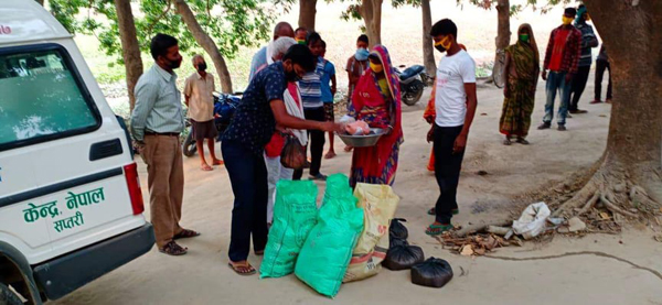 ७३ अतिविपन्न परिवारलाई एनसिडिसीद्वारा राहत बितरण