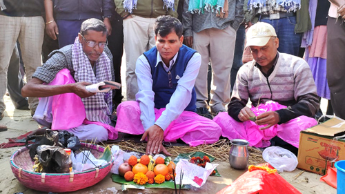 कदमाहा र मटिगढी सडकको शिलान्यास